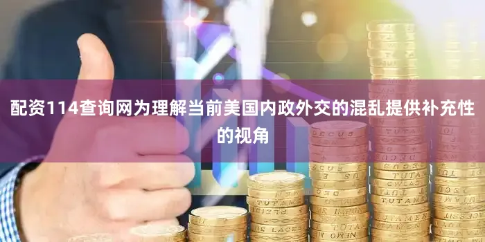 配资114查询网为理解当前美国内政外交的混乱提供补充性的视角