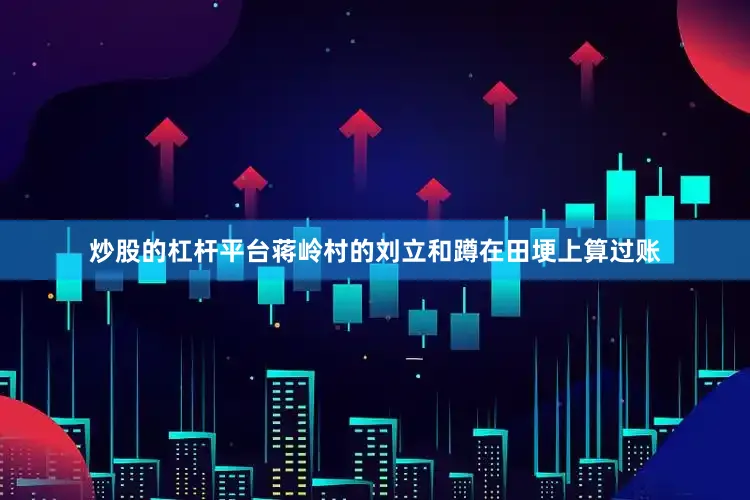 炒股的杠杆平台蒋岭村的刘立和蹲在田埂上算过账