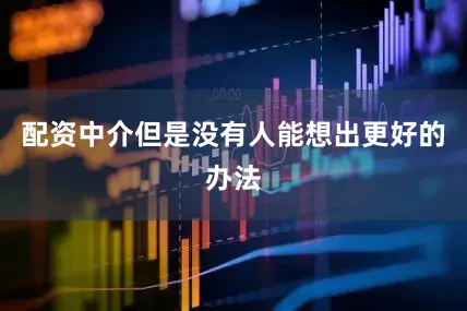 配资中介但是没有人能想出更好的办法